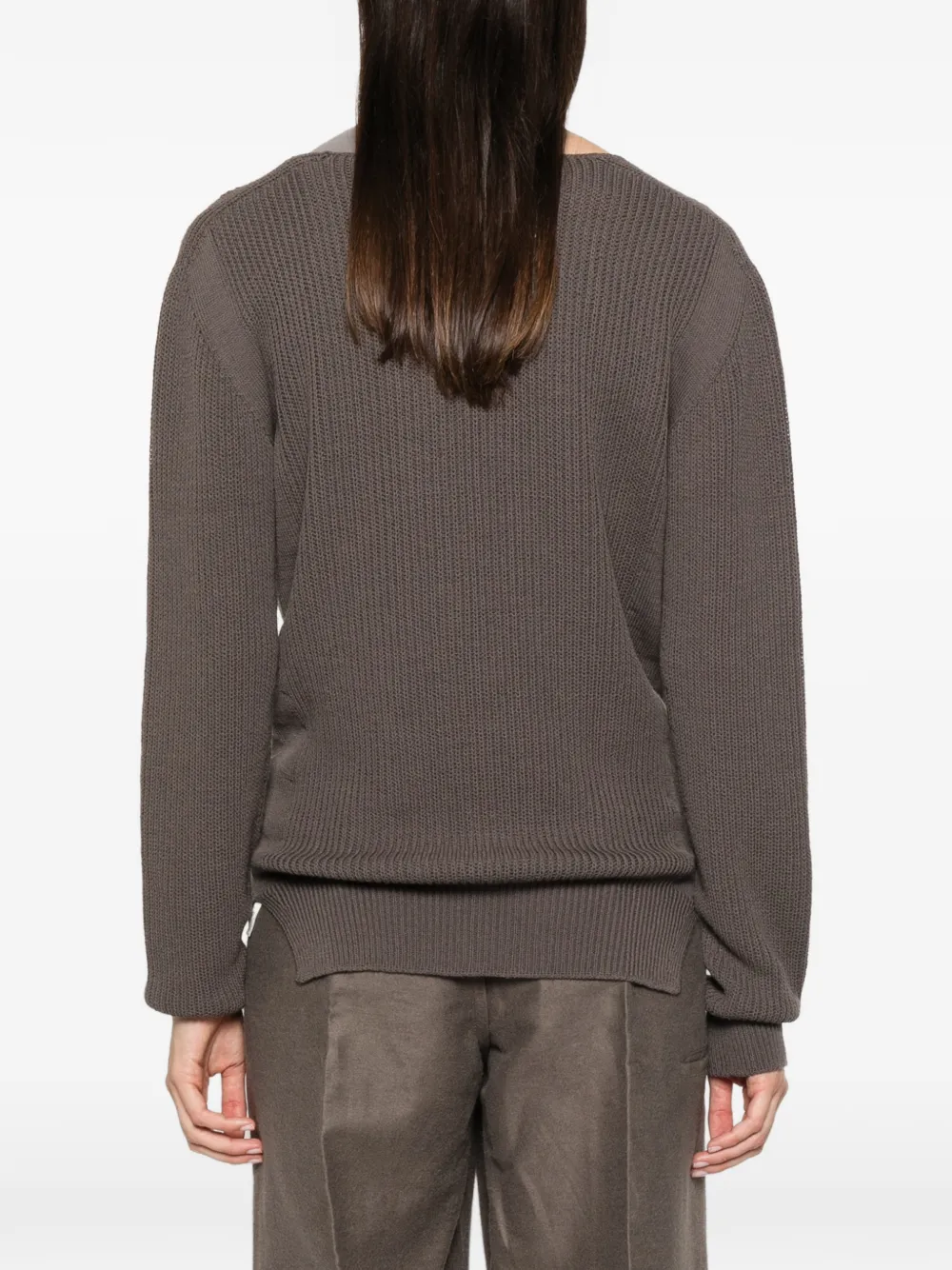 Rick Owens Ribgebreide trui Grijs