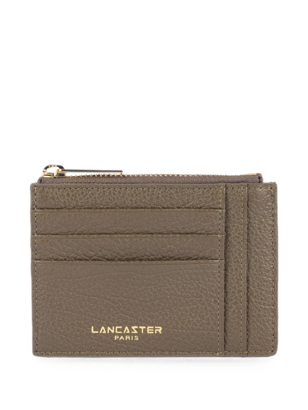 Lancaster Kartenetui aus gekörntem Leder - Braun