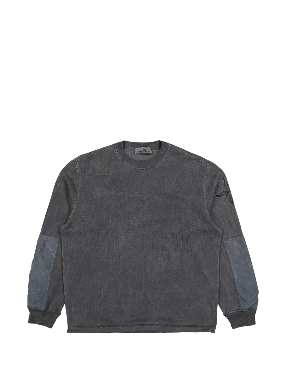 Stone Island Compass-logo panelled sweatshirt - Grigio