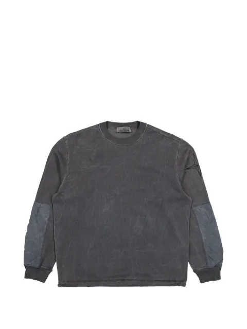 Stone Island Compass-logo panelled sweatshirt