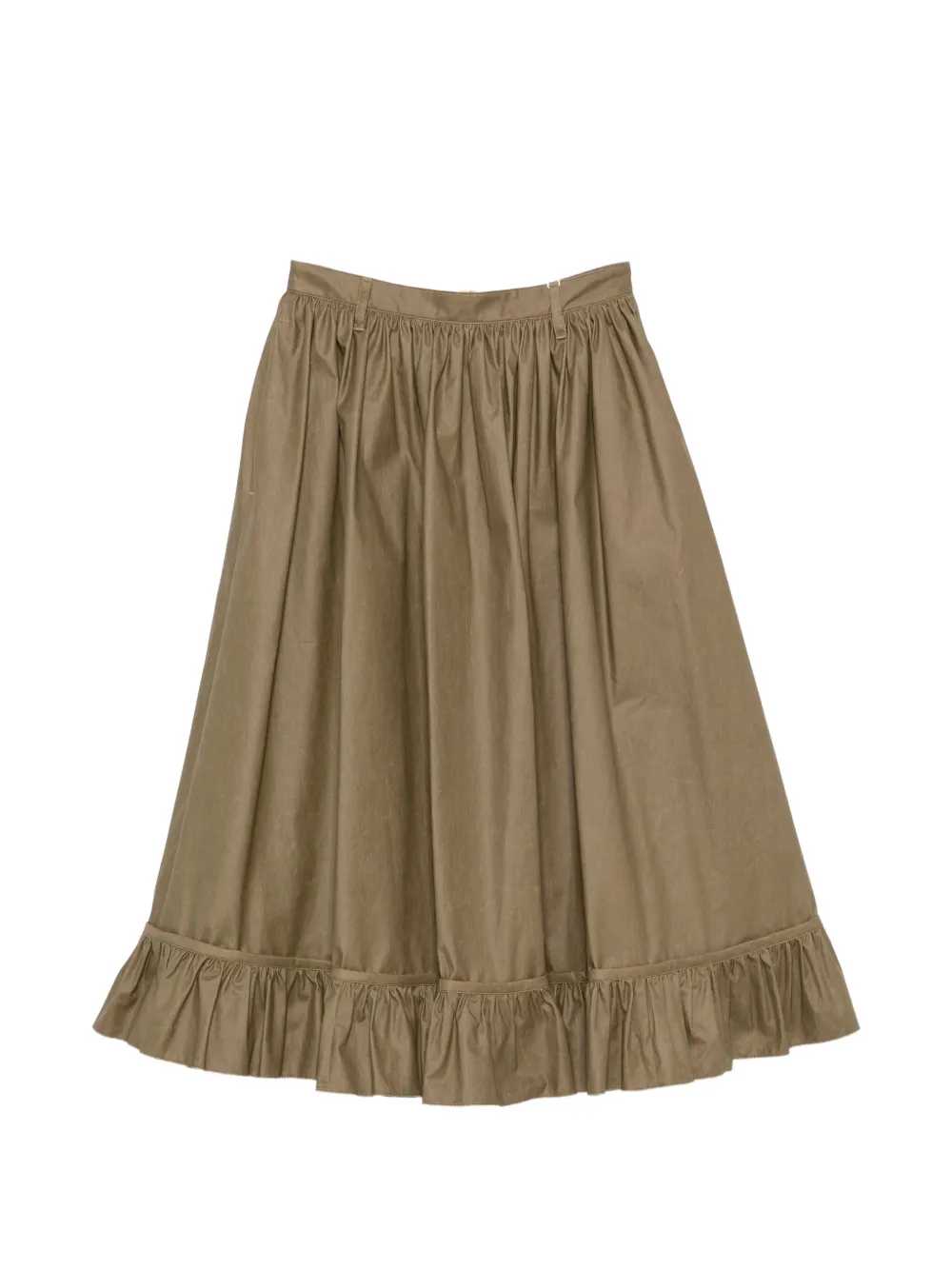 MM6 Maison Margiela jupe évasée à volants - Vert