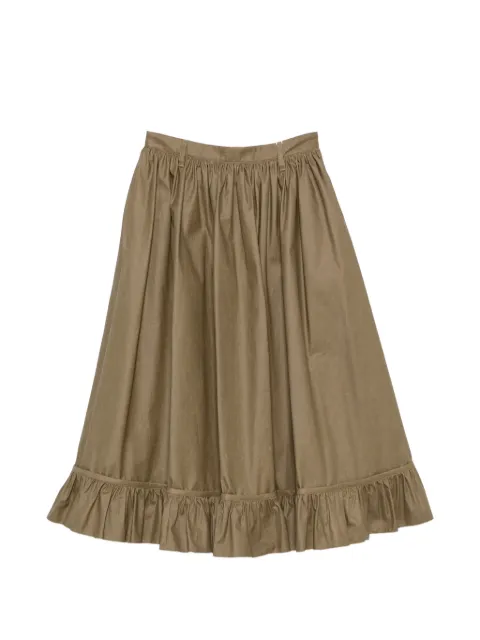 MM6 Maison Margiela ruffled-trim flared skirt