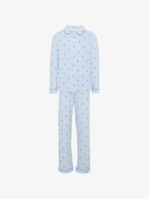 Petit Bateau star-print striped pyjamas