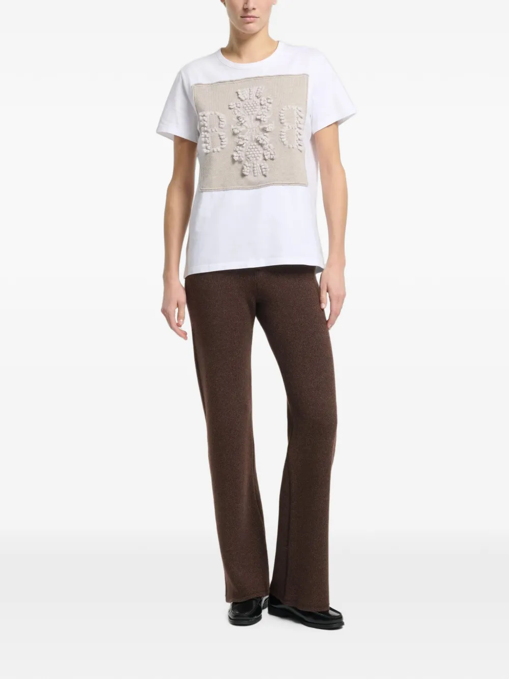 Barrie Kasjmier T-shirt Wit