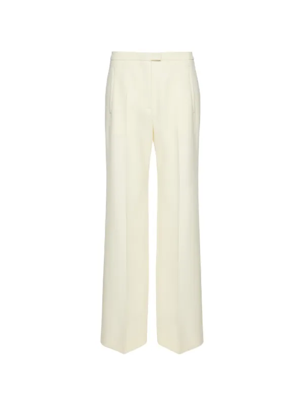 Magda Butrym Straight-leg Creased-finish Trousers in Neutrals