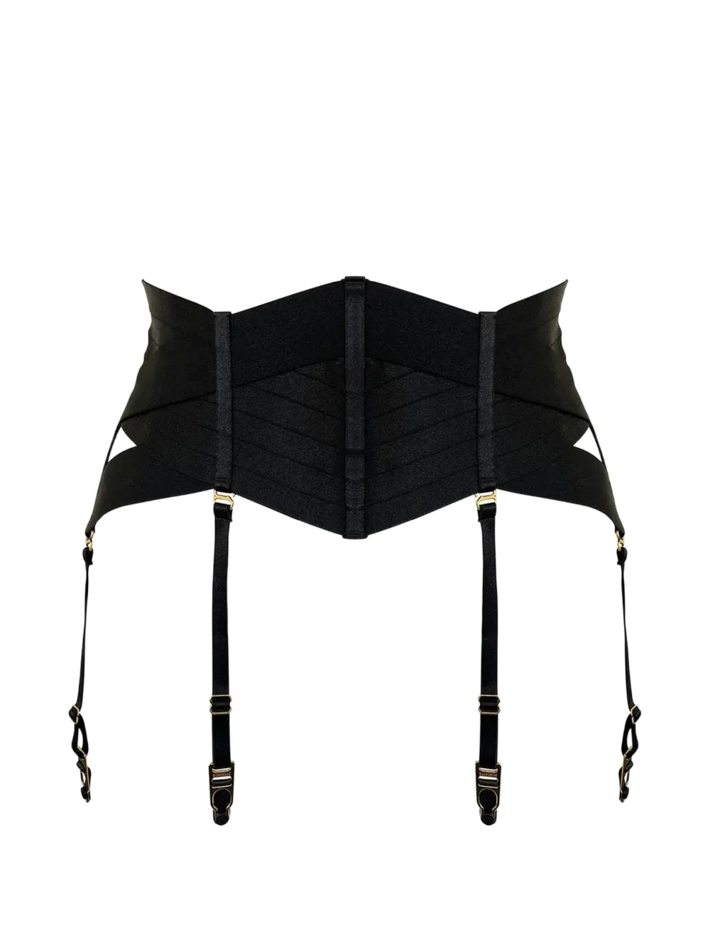 Bordelle Portacarte Signature con inserti elasticizzati - Nero