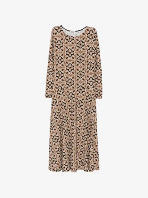 Siyu vestido midi con estampado geométrico