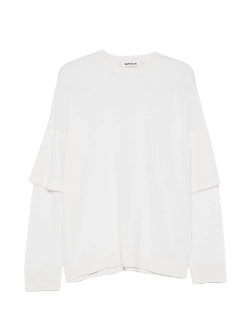 DARKPARK layered-sleeves sweater - Weiß