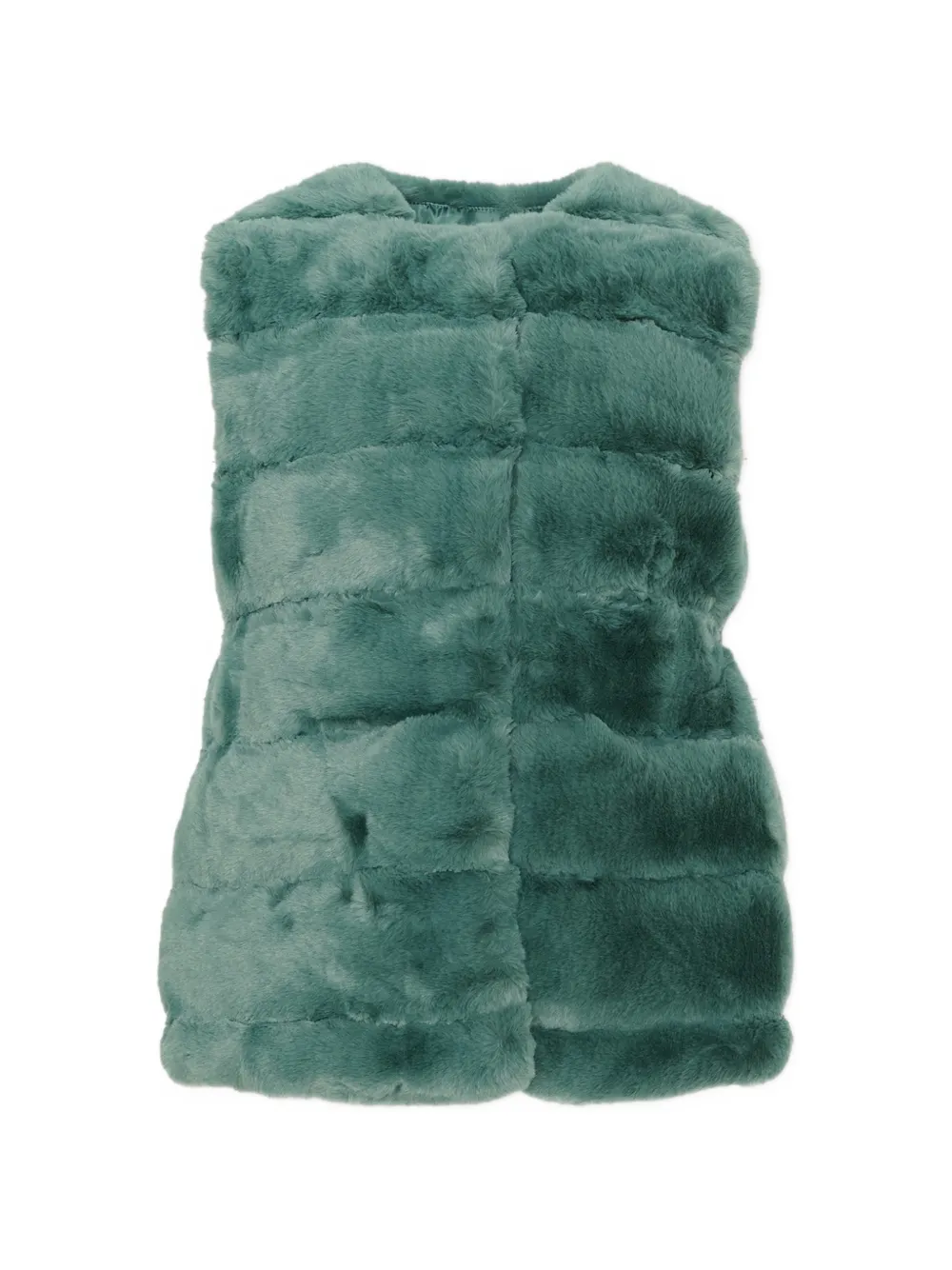 Mayoral Bodywarmer van imitatiebont met ceintuur Groen