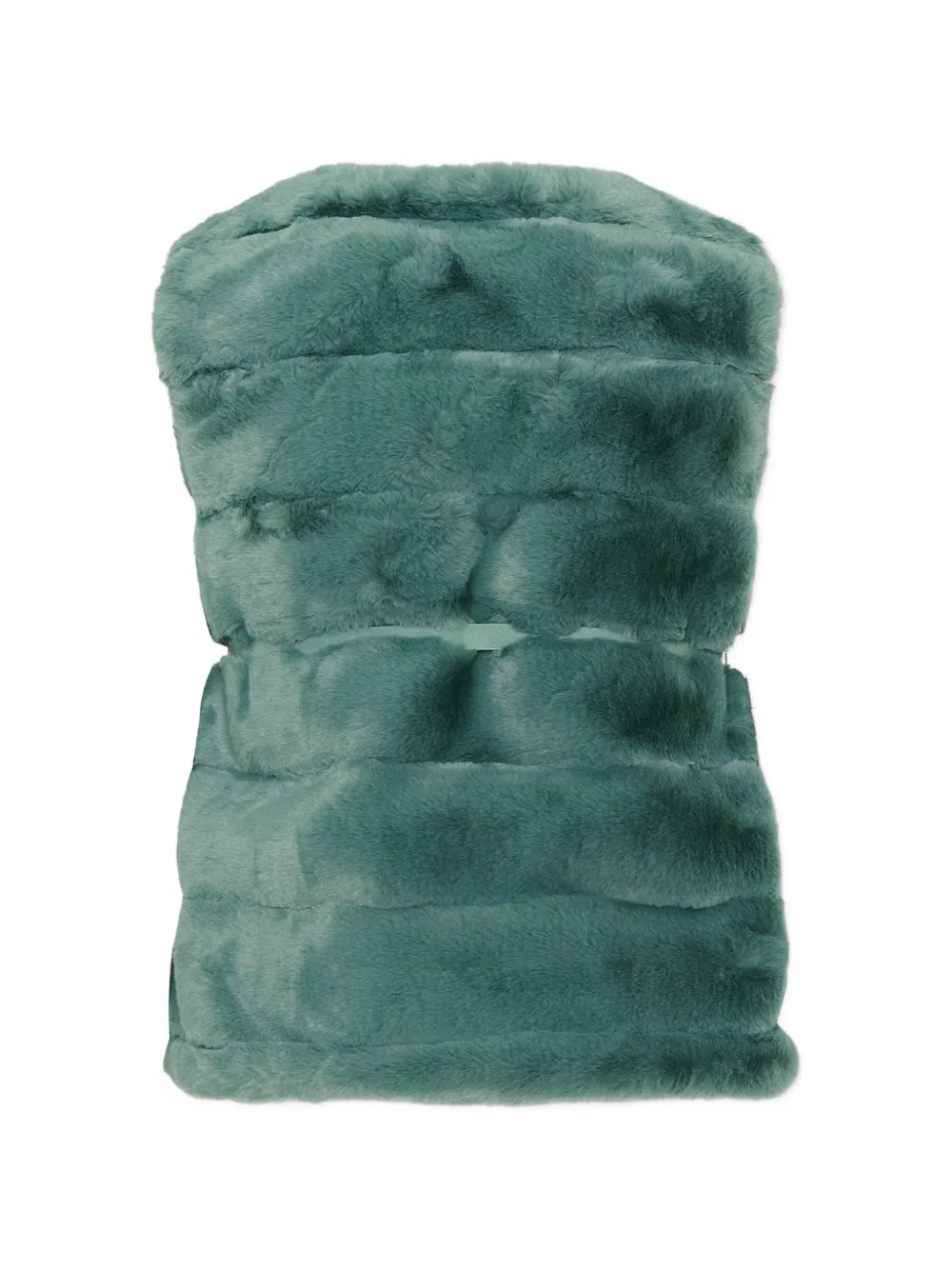 Mayoral Bodywarmer van imitatiebont met ceintuur Groen