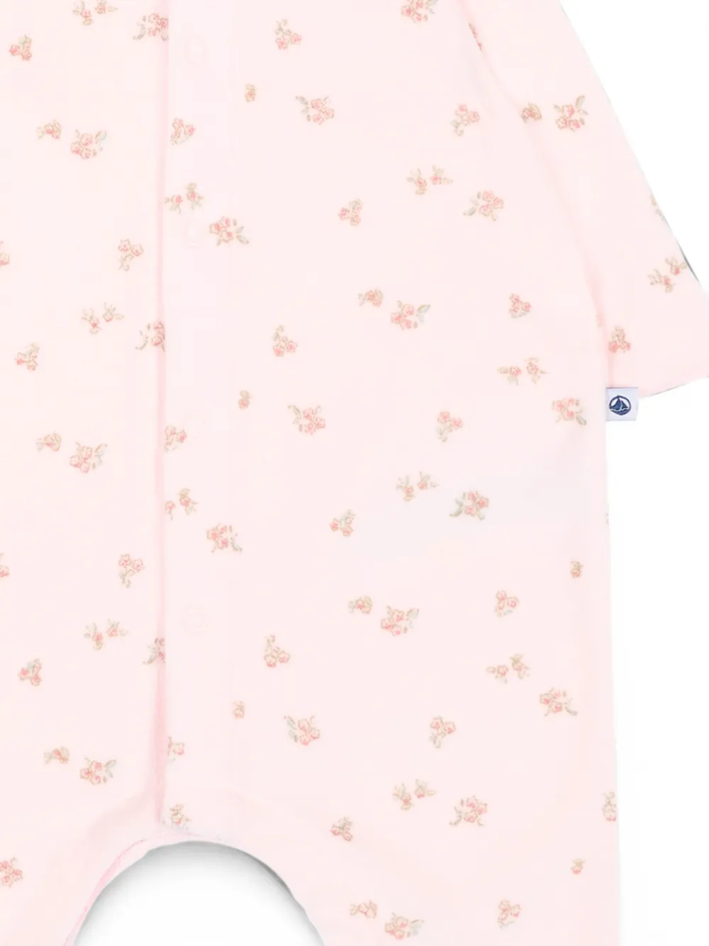 Petit Bateau Pyjama met bloemen-print en ruches Roze