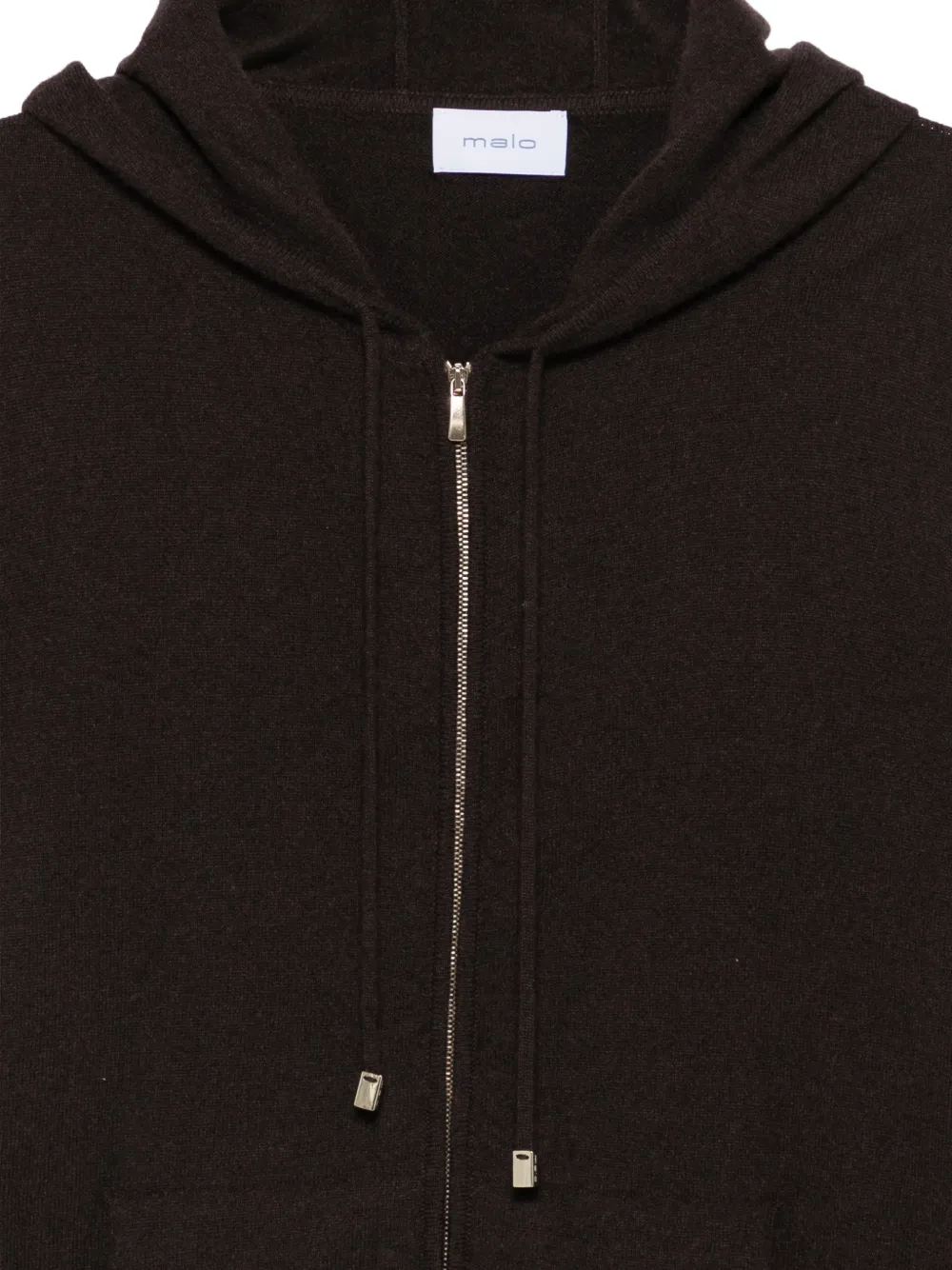 Malo Hoodie met rits Bruin