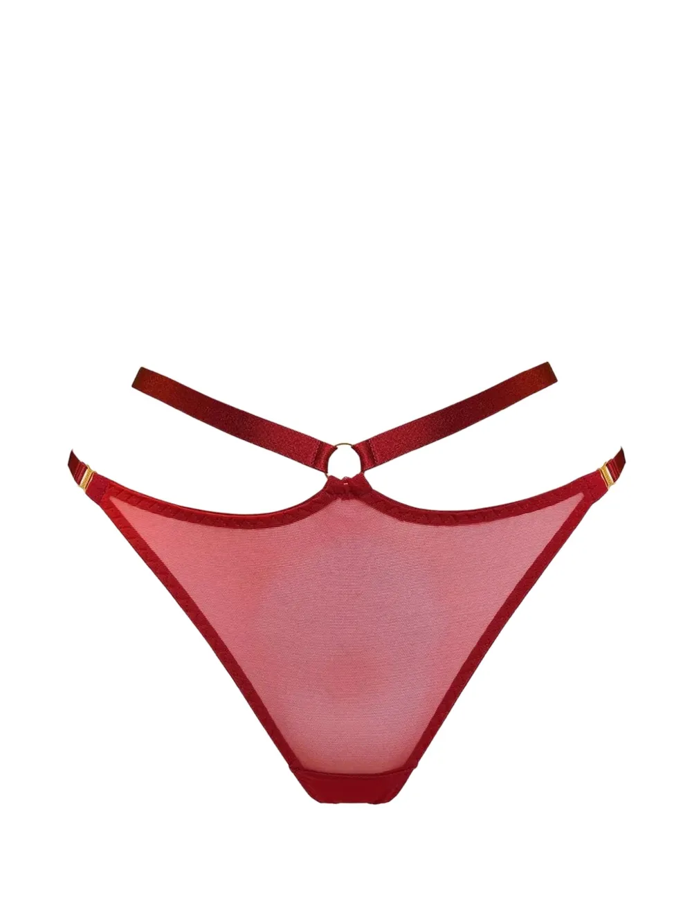 Bordelle Perizoma Signature in rete - Rosso