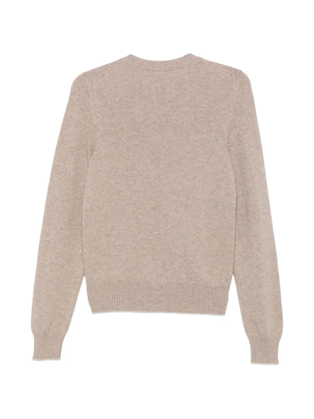 Barrie Kasjmier trui met logopatch Beige