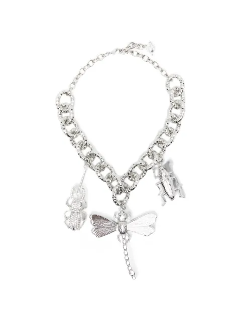 Blumarine collar de eslabones con charm de insecto