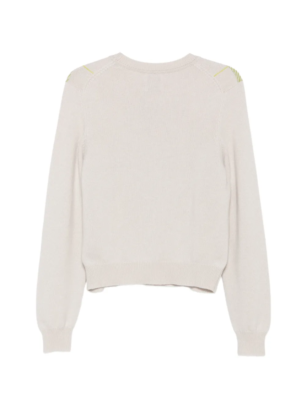Barrie Trui met tartan-ruit Beige