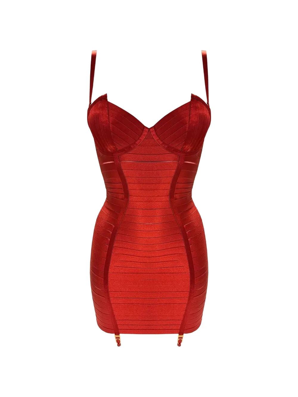 Bordelle Signature paneled mini dress