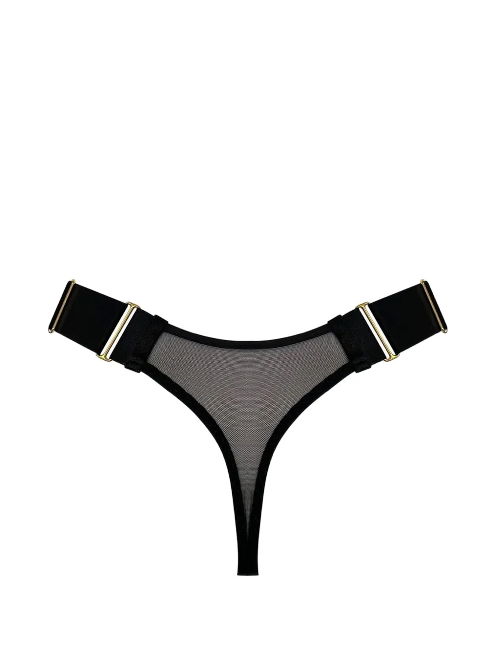 Bordelle Signature string met wijde band Zwart