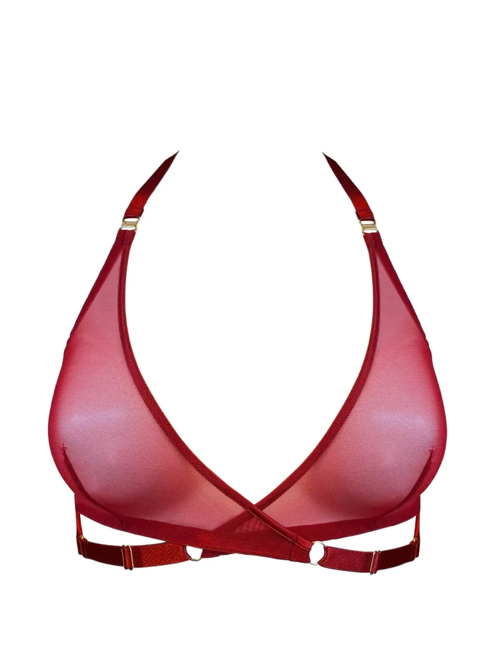 Bordelle Reggiseno Signature a rete - Rosso