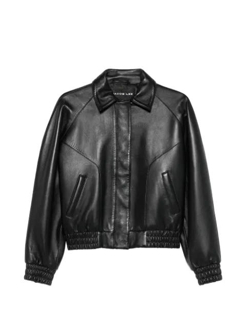Jacob Lee leather blouson jacket