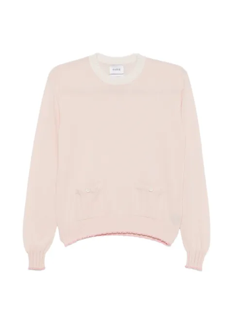 Barrie ribbed-knit pocket sweater