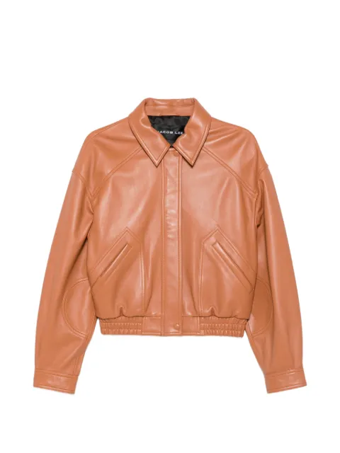 Jacob Lee cropped leather jacket