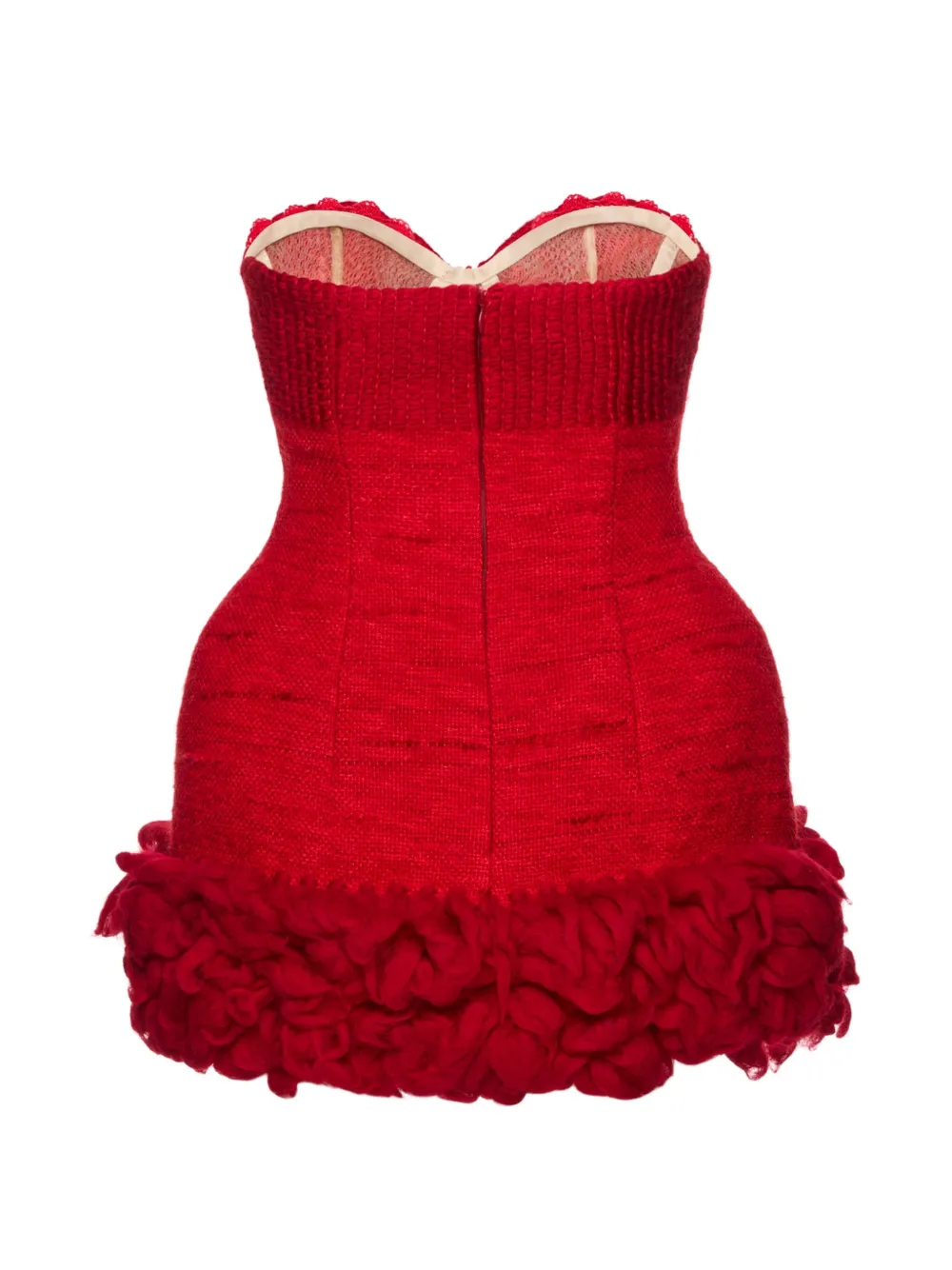 Magda Butrym Mini-jurk met ruches en korset-design Rood