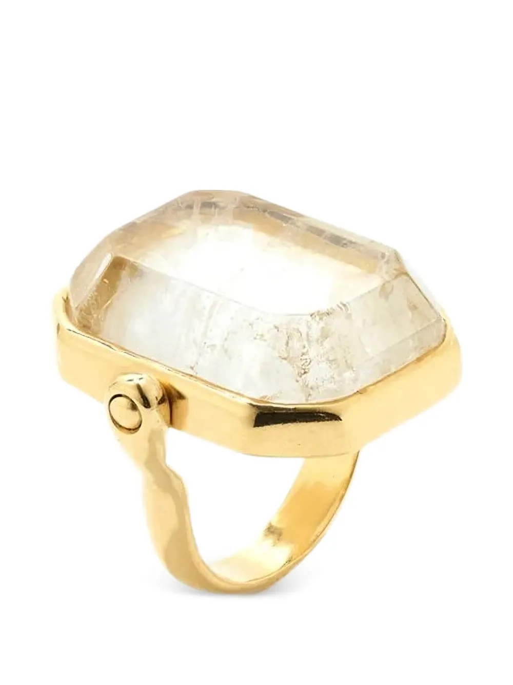 Goossens Anello Stones grande con cristalli - Oro