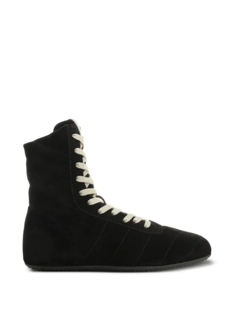 Rick Owens chevron-quilted high-top sneakers