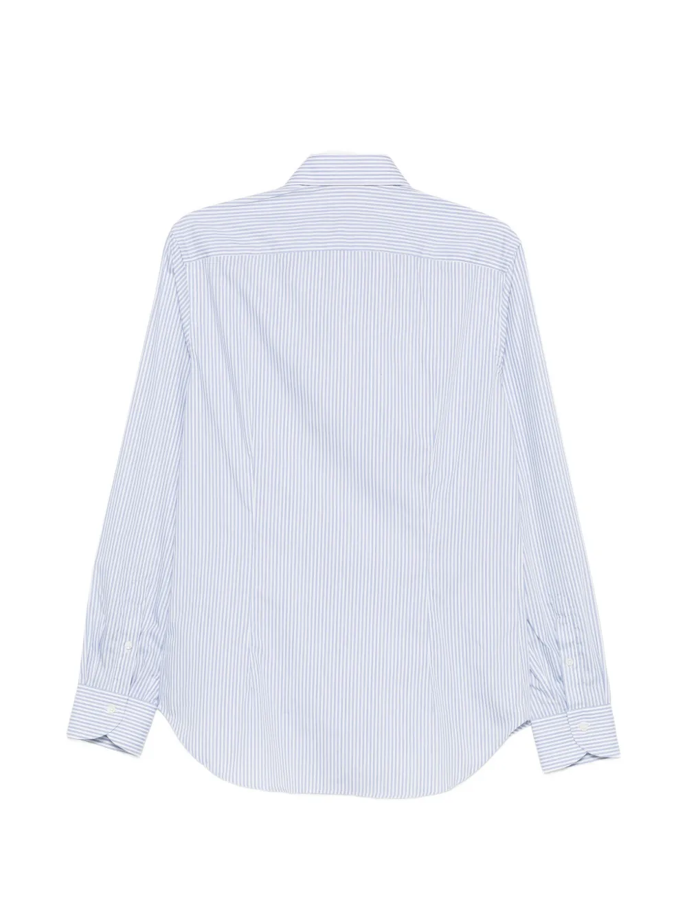 Canali Gestreept overhemd Blauw