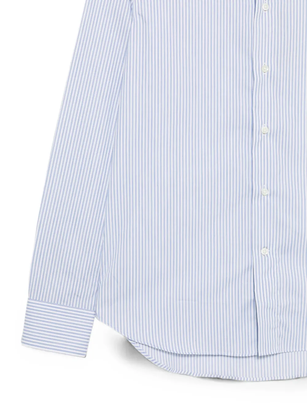Canali Gestreept overhemd Blauw
