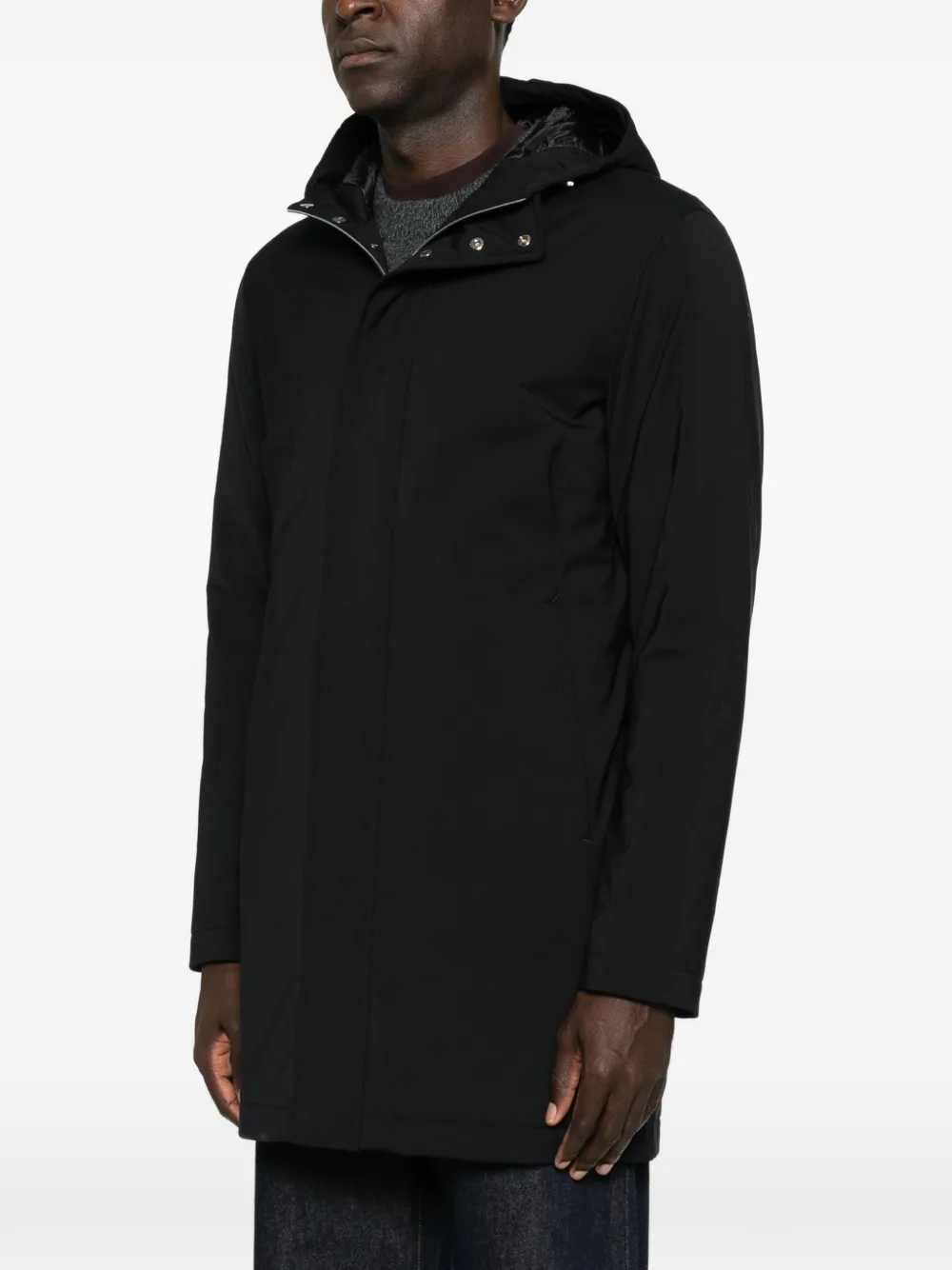 Herno Jas met capuchon Zwart