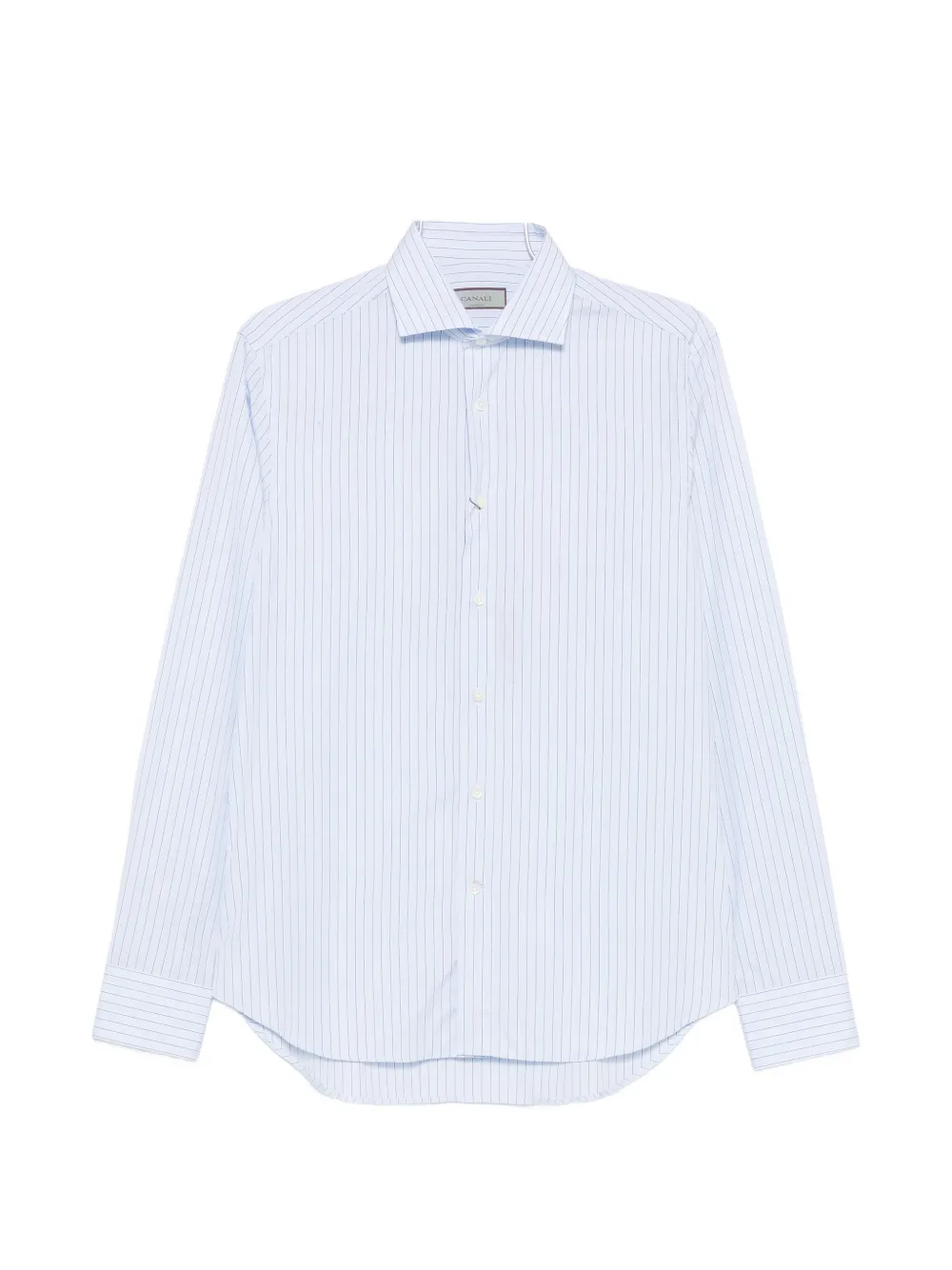 Canali vertical-stripe shirt - Blu