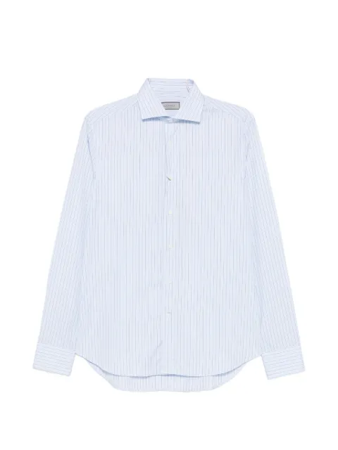 Canali vertical-stripe shirt