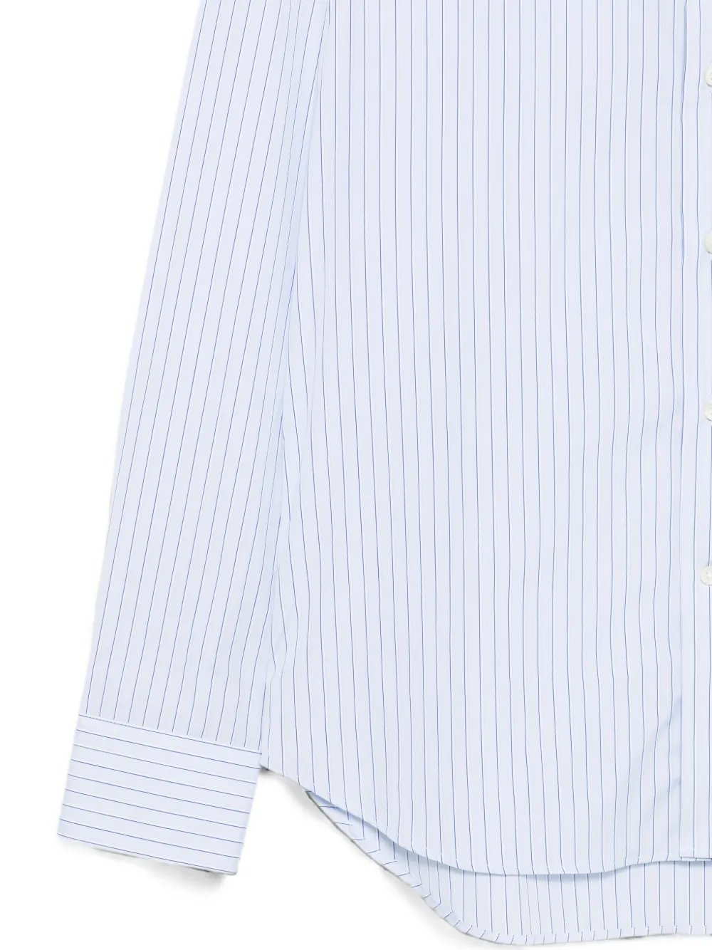 Canali Gestreept overhemd Blauw