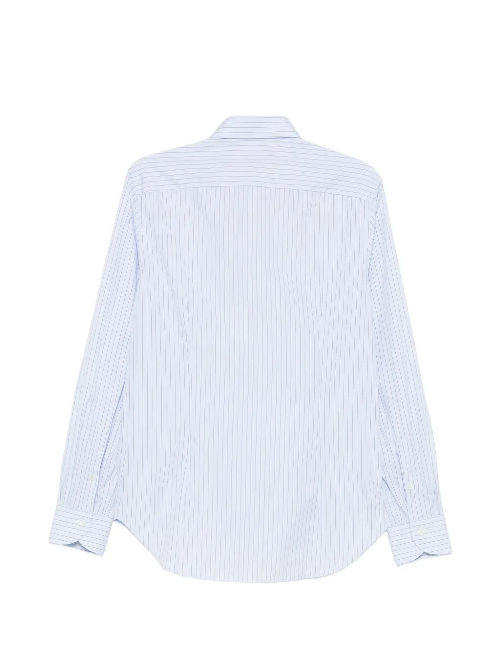 Canali Gestreept overhemd Blauw