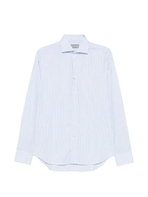 Canali vertical-stripe shirt