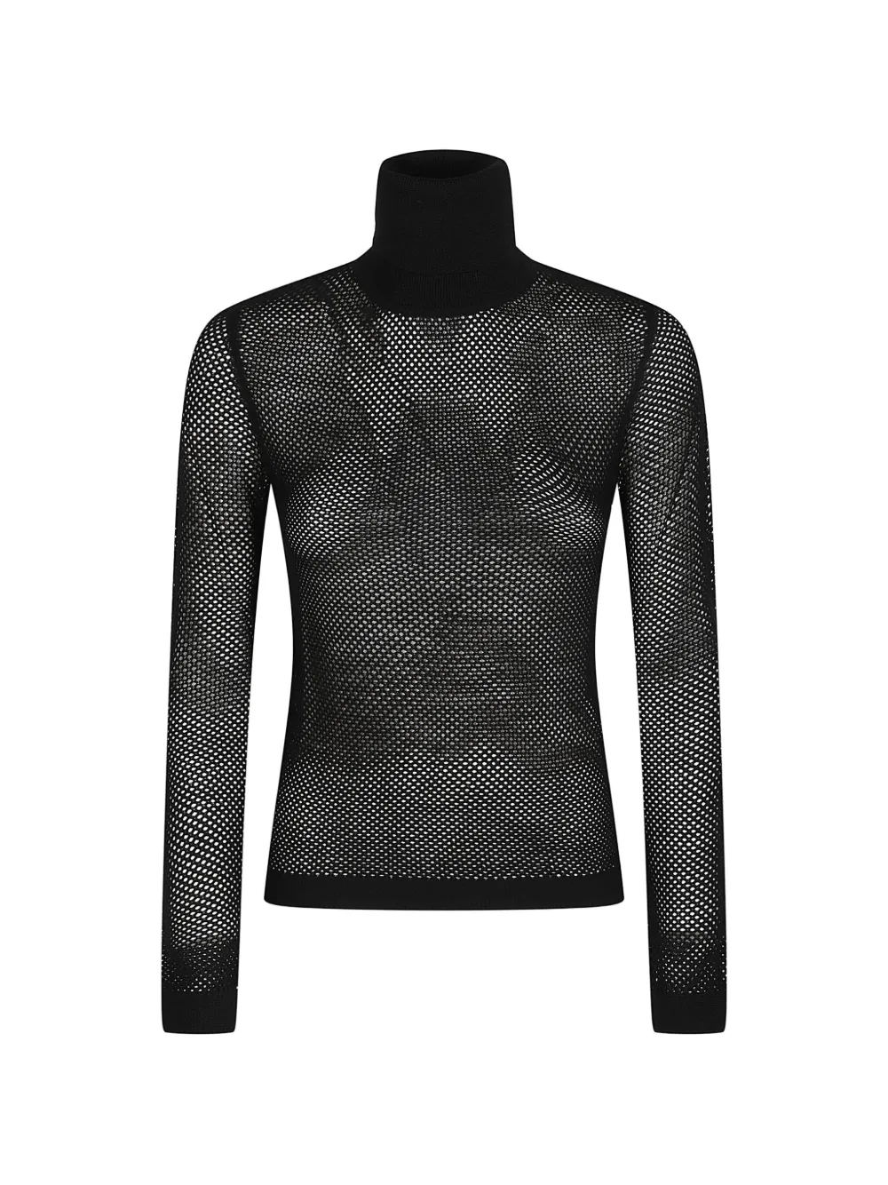 P.A.R.O.S.H. open-knit roll-neck sweater - Nero