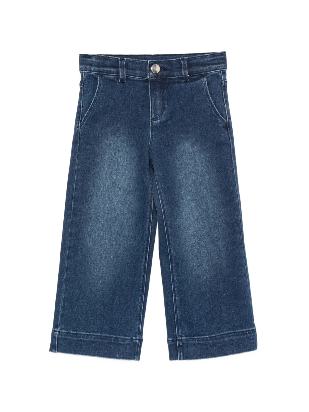 Liu Jo Kids faded-effect straight-leg jeans - Blu