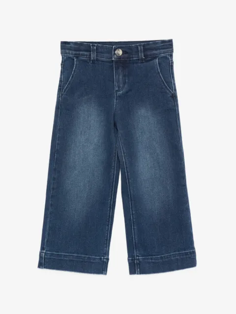Liu Jo Kids faded-effect straight-leg jeans