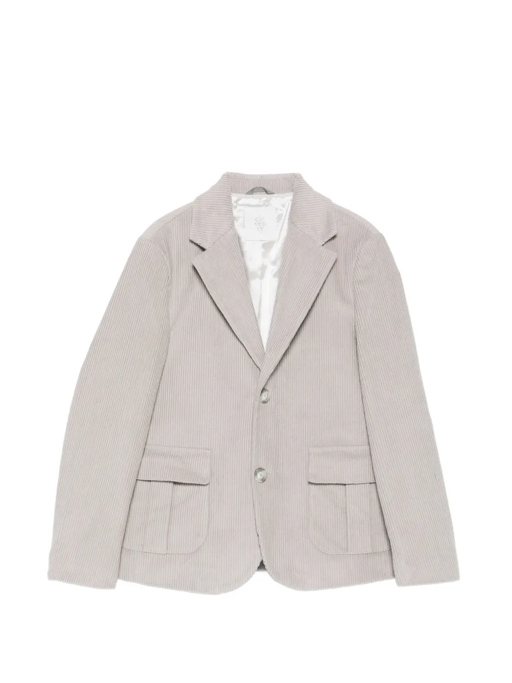 Eleventy Kids corduroy single-breasted blazer - Grigio