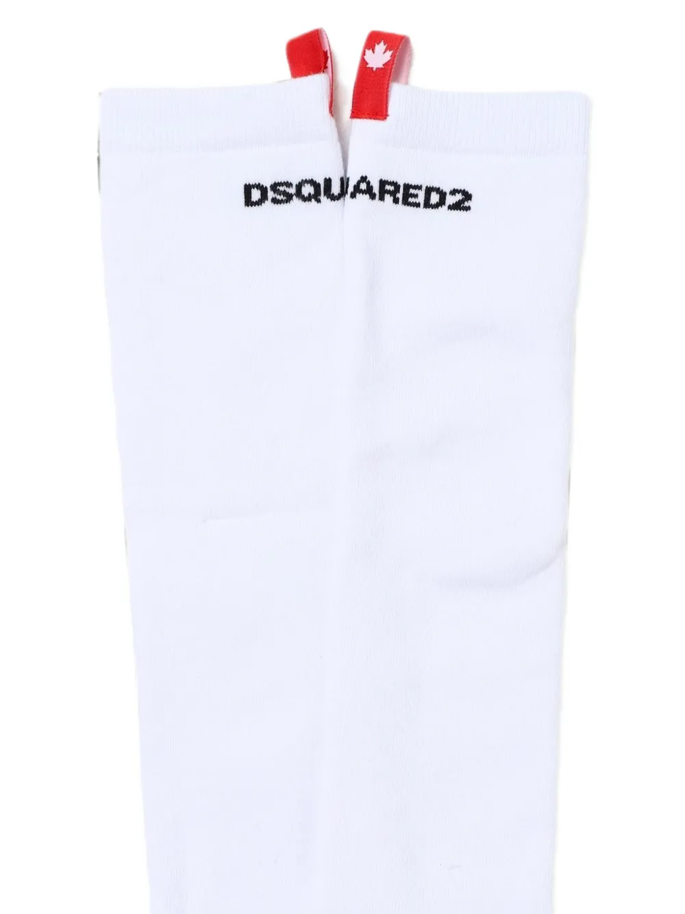DSQUARED2 KIDS Sokken met treklus en logo-print Wit
