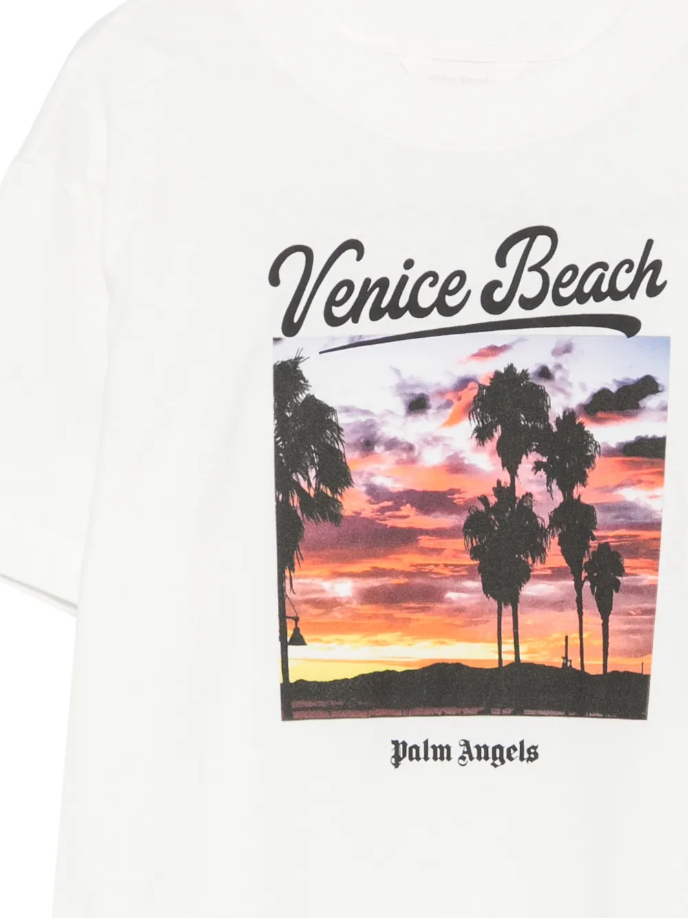 Palm Angels Kids T-shirt met grafische print Wit
