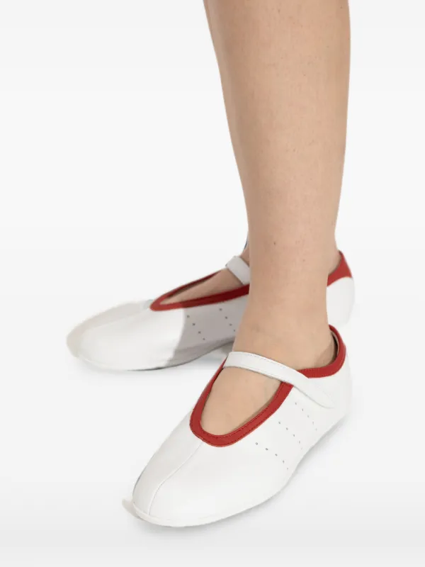 Adidas Stan Smith Lo Leather Ballet Flats | White | FARFETCH