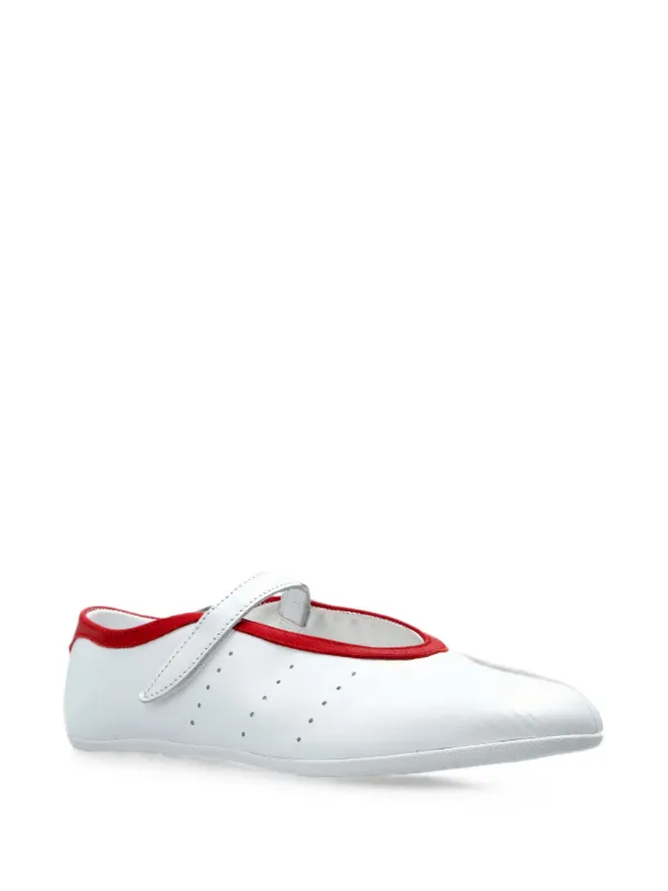 Adidas Stan Smith Lo Leather Ballet Flats | White | FARFETCH