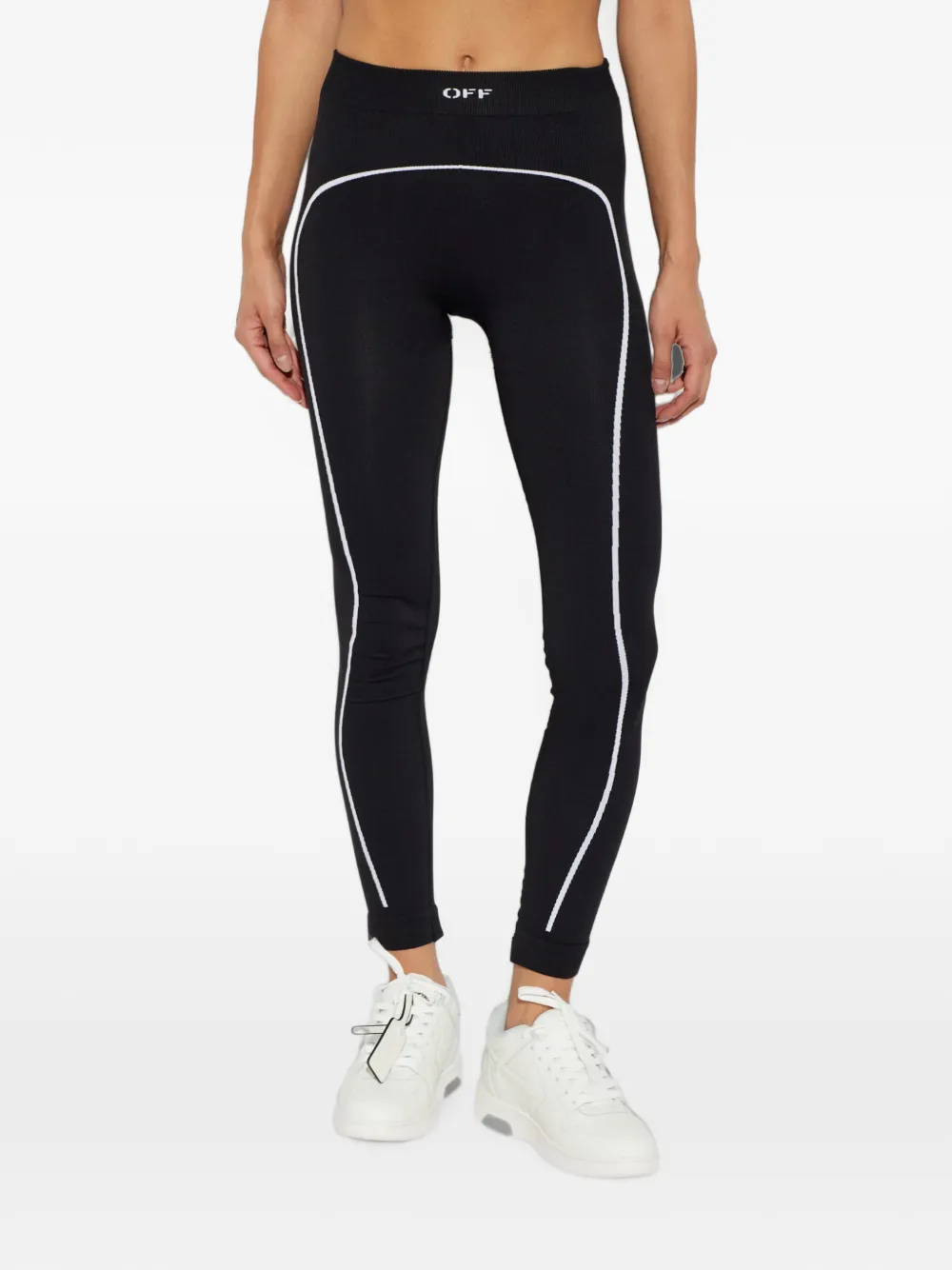 Off-White Legging met logoprint Zwart