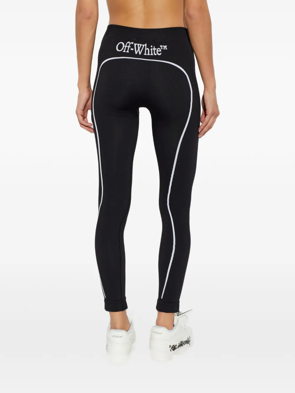 Off-White Legging met logoprint Zwart