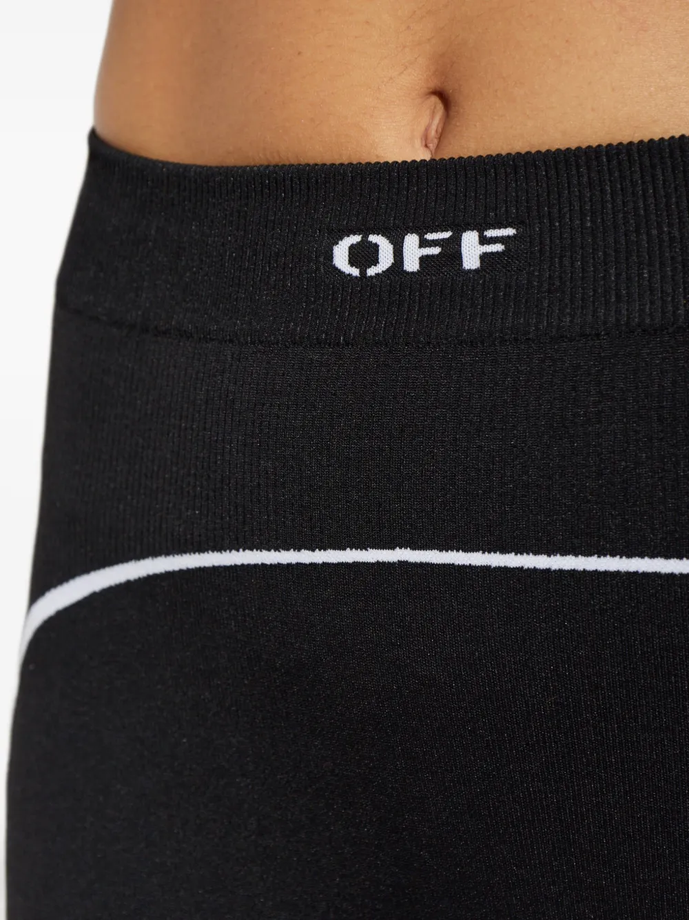 Off-White Legging met logoprint Zwart