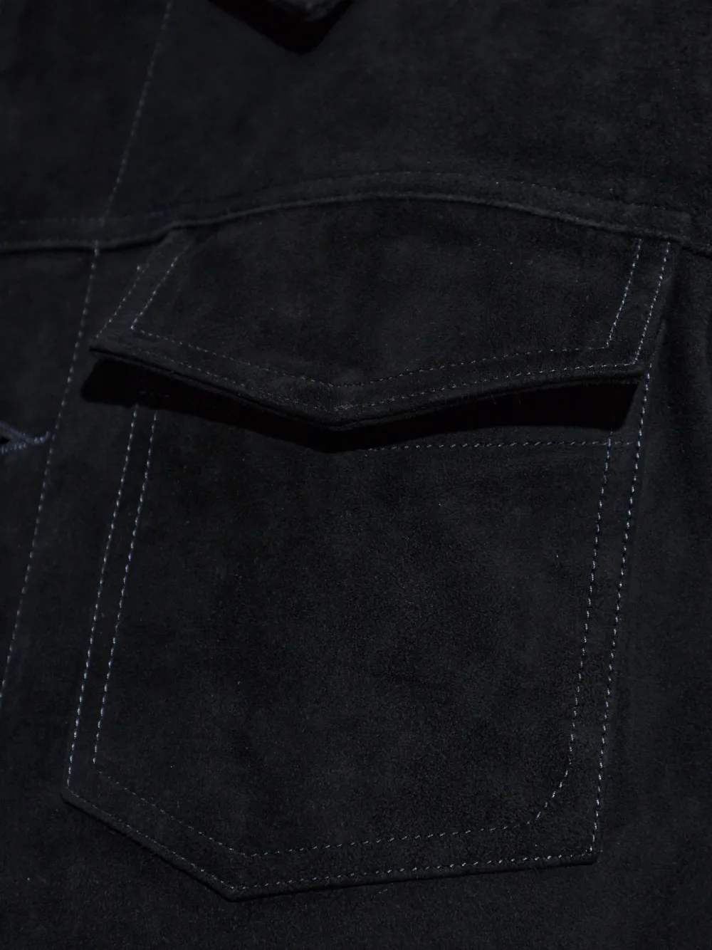 rag & bone RB suède jack met klepzak Blauw
