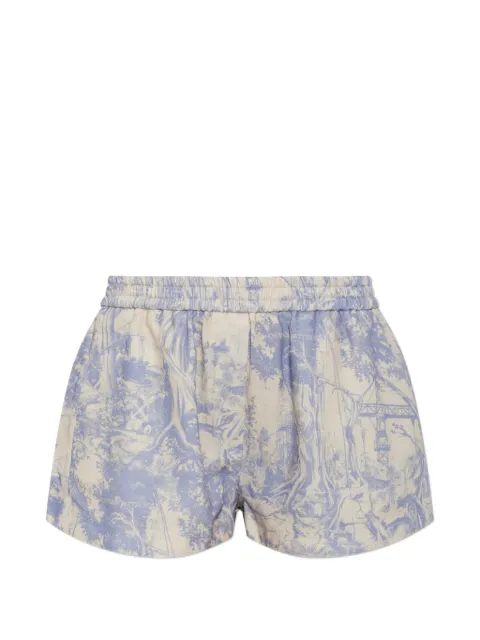 Off-White printed elasticated-waist shorts